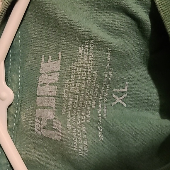 The Cure Wish Tour 1992 T-shirt Size XL Green Washed New - Picture 2 of 3